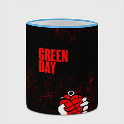 Кружка 3D Green day, цвет: 3D-небесно-голубой кант — фото 2