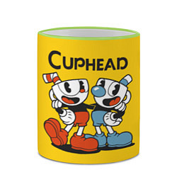 Кружка 3D CUPHEAD, цвет: 3D-светло-зеленый кант — фото 2