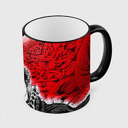 Кружка 3D BERSERK БЕРСЕРК, цвет: 3D-черный кант