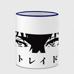 Кружка 3D Осаму Дазай, цвет: 3D-синий кант — фото 2