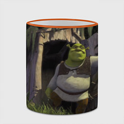 Кружка 3D Shrek: Somebody Once Told Me, цвет: 3D-оранжевый кант — фото 2
