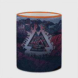 Кружка 3D Валькнут, цвет: 3D-оранжевый кант — фото 2