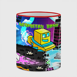 Кружка 3D Geometry Dash, цвет: 3D-красный кант — фото 2