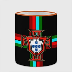 Кружка 3D Сборная Португалии, цвет: 3D-оранжевый кант — фото 2