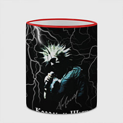 Кружка 3D Король и Шут: молния, цвет: 3D-красный кант — фото 2