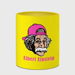 Кружка 3D Albert Einstein, цвет: 3D-белый + желтый — фото 2