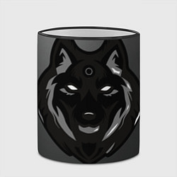 Кружка 3D Демон волк, цвет: 3D-черный кант — фото 2