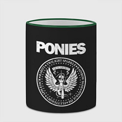 Кружка 3D Pony x Ramones, цвет: 3D-зеленый кант — фото 2