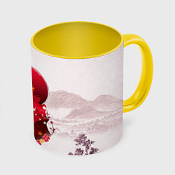 Кружка цветная Кенджиро Ренгоку Kimetsu no Yaiba