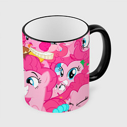 Кружка 3D Pinkie Pie pattern, цвет: 3D-черный кант