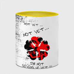 Кружка 3D Non yet Non yet Im not giving up yet!!!, цвет: 3D-белый + желтый — фото 2
