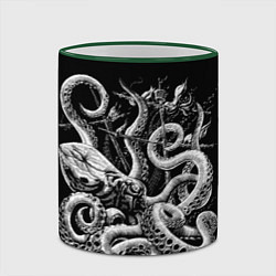 Кружка 3D Кракен Монстр, цвет: 3D-зеленый кант — фото 2