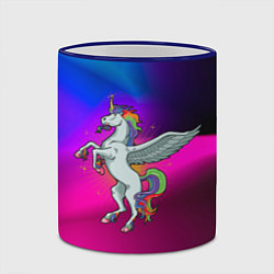 Кружка 3D Единорог Unicorn Z, цвет: 3D-синий кант — фото 2