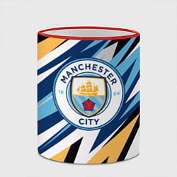Кружка 3D МАНЧЕСТЕР СИТИ MANCHESTER, цвет: 3D-красный кант — фото 2
