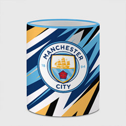 Кружка 3D МАНЧЕСТЕР СИТИ MANCHESTER, цвет: 3D-небесно-голубой кант — фото 2