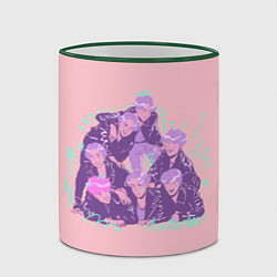 Кружка 3D BTS Band, цвет: 3D-зеленый кант — фото 2