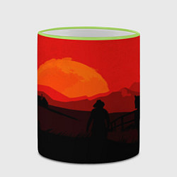 Кружка 3D RDR2, цвет: 3D-светло-зеленый кант — фото 2