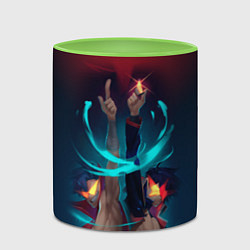 Кружка 3D Kamina & Simon, цвет: 3D-белый + светло-зеленый — фото 2