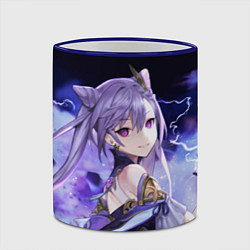 Кружка 3D КЭ ЦИН - Genshin Impact, цвет: 3D-синий кант — фото 2