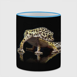 Кружка 3D ЭУБЛЕФАР EUBLEPHARIS, цвет: 3D-небесно-голубой кант — фото 2