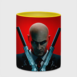Кружка 3D Agent here, цвет: 3D-белый + желтый — фото 2