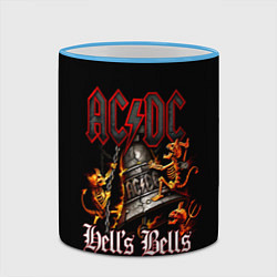 Кружка 3D ACDC Hells Bells, цвет: 3D-небесно-голубой кант — фото 2