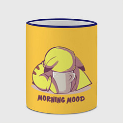 Кружка 3D Pikachu morning mood, цвет: 3D-синий кант — фото 2