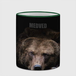 Кружка 3D Русский MEDVED, цвет: 3D-зеленый кант — фото 2