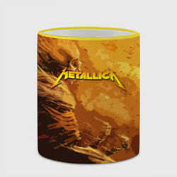 Кружка 3D Metallica Music, цвет: 3D-желтый кант — фото 2