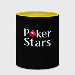 Кружка 3D Poker Stars, цвет: 3D-белый + желтый — фото 2