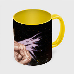 Кружка 3D Billy Space Aquarell, цвет: 3D-белый + желтый