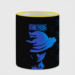 Кружка 3D Манки Д Луффи One Piece, цвет: 3D-желтый кант — фото 2