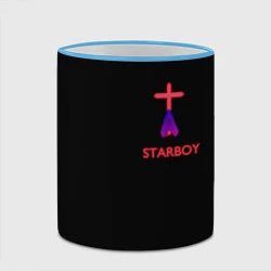 Кружка 3D STARBOY - The Weeknd, цвет: 3D-небесно-голубой кант — фото 2