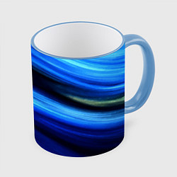 Кружка 3D Морской, цвет: 3D-небесно-голубой кант