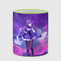 Кружка 3D Genshin Impact Кэ Цин, цвет: 3D-светло-зеленый кант — фото 2