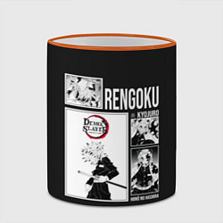 Кружка 3D Rengoku, цвет: 3D-оранжевый кант — фото 2