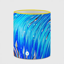 Кружка 3D Морские водоросли!, цвет: 3D-желтый кант — фото 2