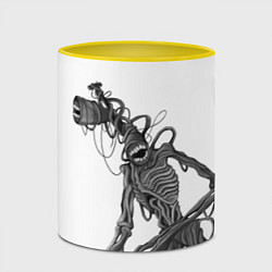 Кружка 3D SIREN HEAD РИСУНОК, цвет: 3D-белый + желтый — фото 2