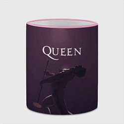Кружка 3D Freddie Mercury Queen Z, цвет: 3D-розовый кант — фото 2