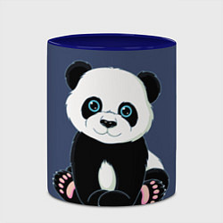 Кружка 3D Милая Панда Sweet Panda, цвет: 3D-белый + синий — фото 2