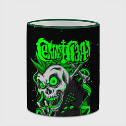 Кружка 3D Сектор Газа кислотно зеленый, цвет: 3D-зеленый кант — фото 2