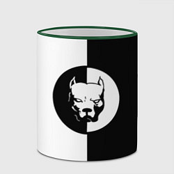 Кружка 3D PITBULL SYNDICATE ПИТБУЛЬ СИ, цвет: 3D-зеленый кант — фото 2