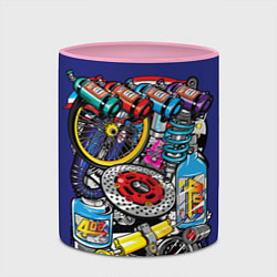 Кружка 3D Gas Garage, цвет: 3D-белый + розовый — фото 2
