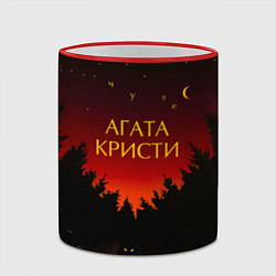 Кружка 3D Агата Кристи чудеса, цвет: 3D-красный кант — фото 2