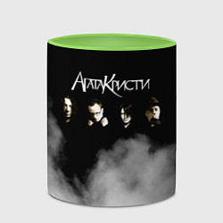 Кружка 3D Агата Кристи группа, цвет: 3D-белый + светло-зеленый — фото 2