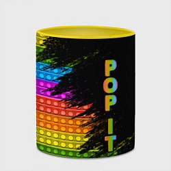Кружка 3D ИГРУШКА POP it ПОП-ИТ, цвет: 3D-белый + желтый — фото 2