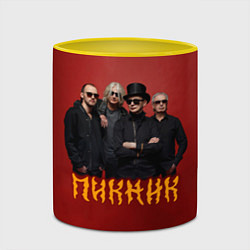 Кружка 3D Группа Пикник, цвет: 3D-белый + желтый — фото 2