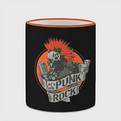 Кружка 3D Punk Rock, цвет: 3D-оранжевый кант — фото 2