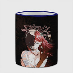 Кружка 3D Люси Эльфийская песнь, цвет: 3D-синий кант — фото 2