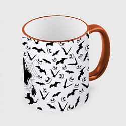 Кружка 3D Хэллоуин, Grim Reaper, цвет: 3D-оранжевый кант